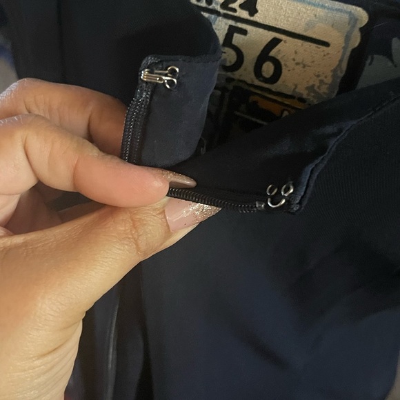 Navy blue LOFT dress size 8 - Picture 4 of 7